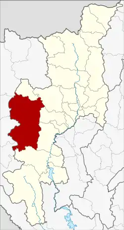 District location in Chiang Mai province