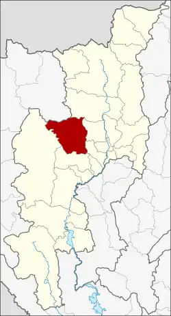 District location in Chiang Mai province