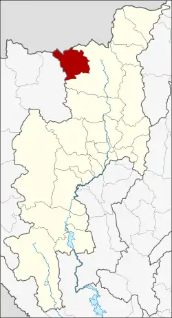 District location in Chiang Mai province