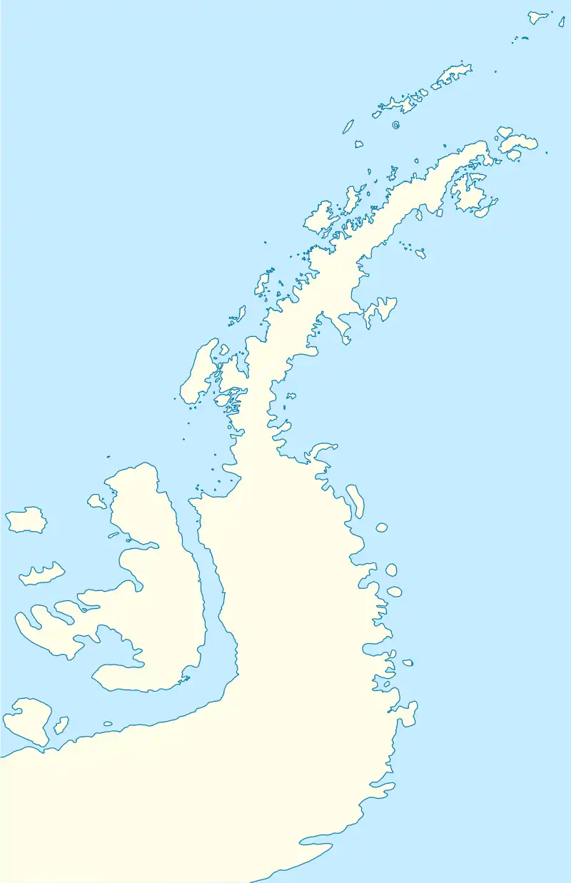 Map showing the location of Bingham Glacier