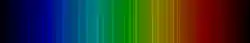 Color lines in a spectral range