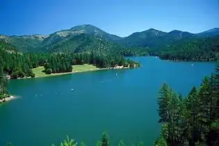 Applegate Lake on the Applegate River in Jackson County, Oregon