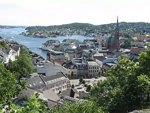 View of the city centre