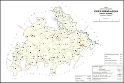 Map showing Anwarpur (#459) in Asoha CD block