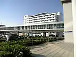 Footbridge to the station and the Sofitel hotel (2008)