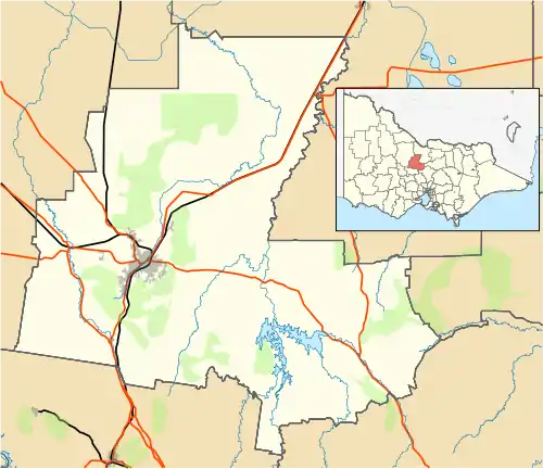 Mandurang is located in City of Bendigo