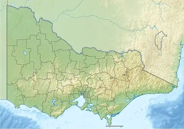 2012 Gippsland earthquake is located in Victoria