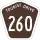 Tourist Drive 260 marker