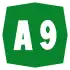 Autostrada A9 shield}}