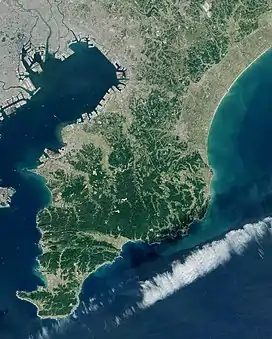 Sentinel-2 image of Bōsō Peninsula