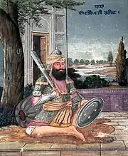 Baba Deep Singh mural fresco