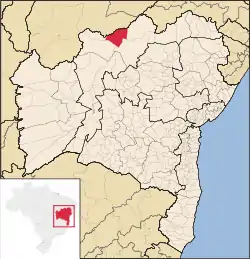 Location of Remanso in Bahia