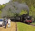 Old-fashioned locomotive