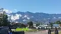 The view of mountains from Wamena Airport