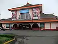 The front view of Bandung Station from the Jalan Kebon Kawung entrance