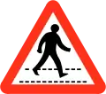 Pedestrian crossing ahead