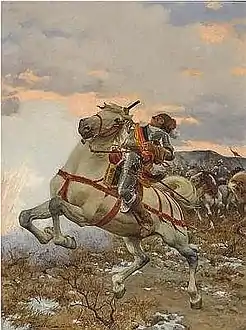 Cavalryman in Battle