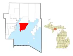 Location within Delta County