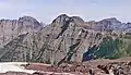 South aspect showing the true summit of Bearhat