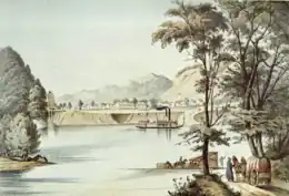 Image 21Bellevue along the Mississippi, 1848 (from Iowa)