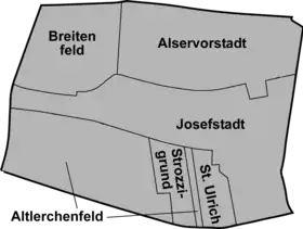 Bezirksteile der Josefstadt