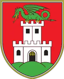 Coat-of-arms of the Urban Municipality of Ljubljana, in use since 1992