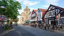 Long Street with the Lutheran Bückeburg Church