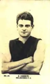 Bob Corbett played 161 matches for Melbourne from 1920 to 1929