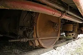 Détails du bogie arrière.