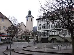 Town center with the Church of Saint Cyriacus