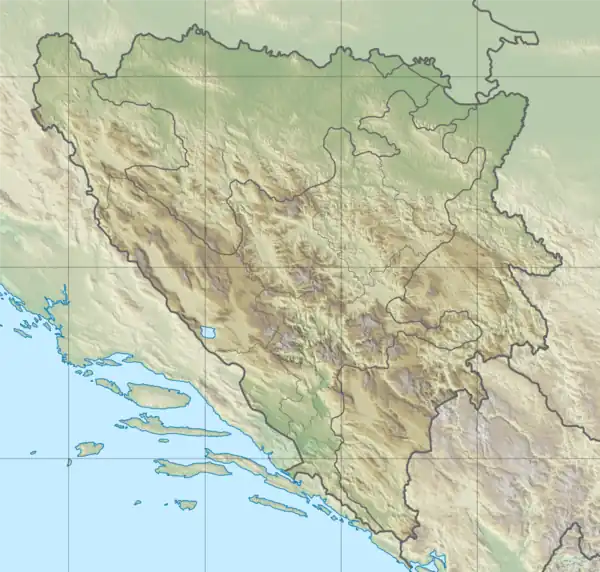 2022 Bosnia and Herzegovina earthquake is located in Bosnia and Herzegovina