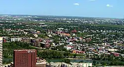 Bridgeland seen from Calgary Tower