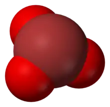 The bromate anion (space-filling model)