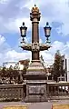 Monumental lantern with Imperial crown on the Blauwbrug