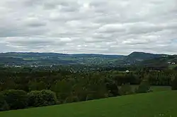 View of the town from the south