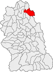 Location in Hunedoara County