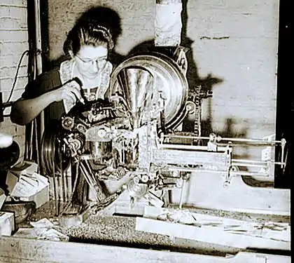 A seed counter at the W. Atlee Burpee company in 1943