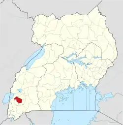 District location in Uganda