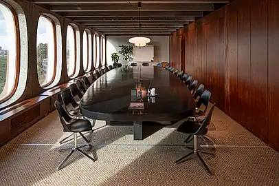 A refurbished meeting room