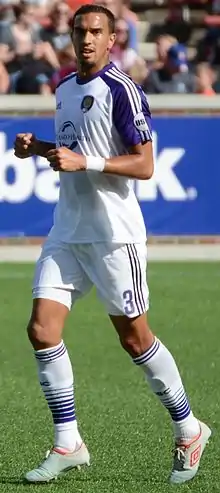 Seb Hines playing for Orlando City