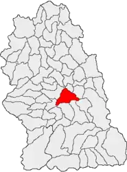 Location in Hunedoara County