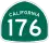 State Route 176 marker