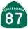 State Route 87 marker