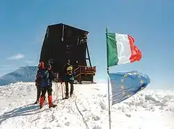 The Margherita Hut, the highest refuge in the Alps