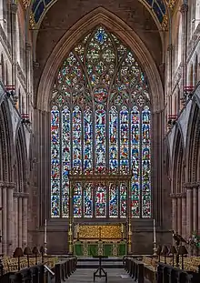 East window of Carlisle Cathedral, with curvilinear tracery (about 1350)