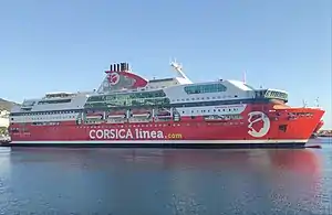 M/S Danielle Casanova in Bastia, Corsica, France.