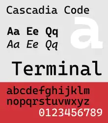 Variations of Cascadia Code