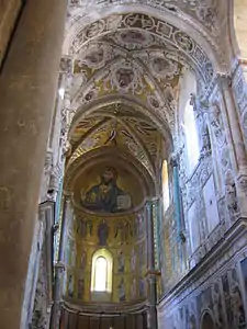 Norman-Romanesque vaults in choir of Cefalù Cathedral (1148–1240)