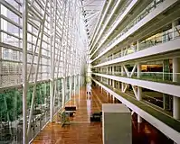 A photograph, from 2008, of the interior of the office building which serves as Ivanhoe Cambridge's head office or headquarters