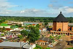 City centre, Catedral Nossa Senhora da Glória, alongside Juruá River, Acre, Brazil.